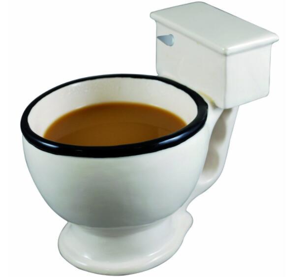 Creative Toilet Mug Ceramic Coffee Mugs with Handgrip. - mugswithamessage