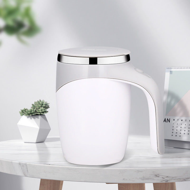 Automatic Stirring Coffee Cup removable Magnetic stirring center for cleaning USB charging - mugswithamessage