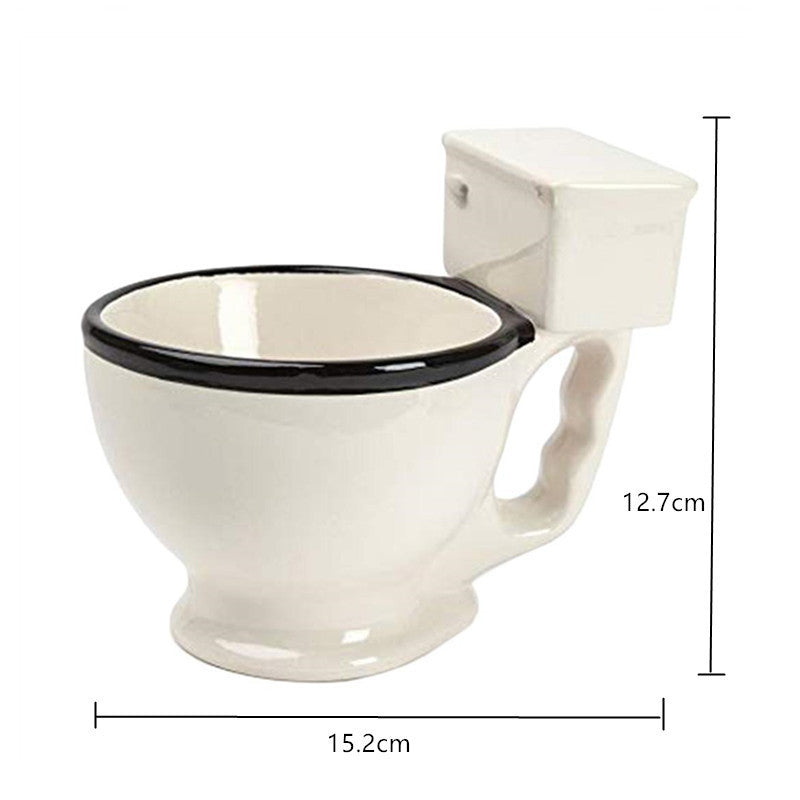 Creative Toilet Mug Ceramic Coffee Mugs with Handgrip. - mugswithamessage