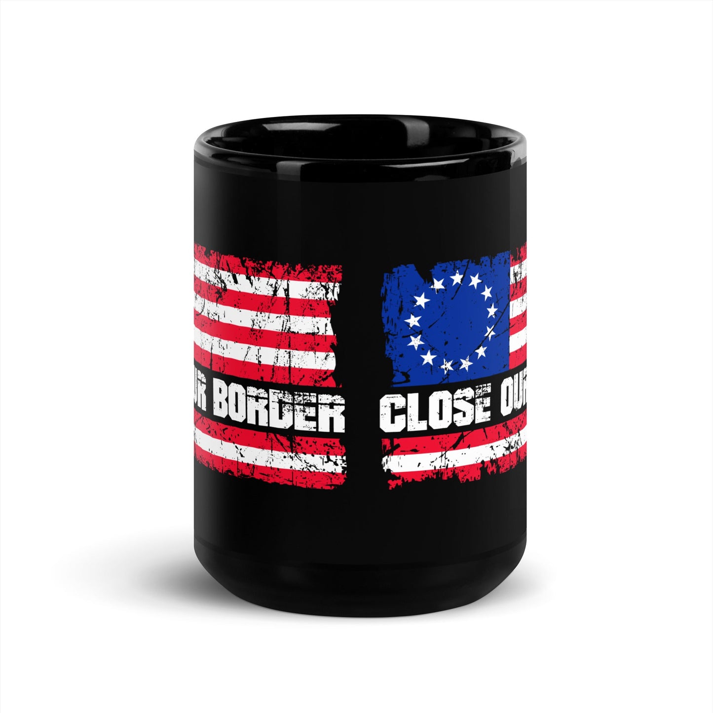 Black Glossy Mug with a Message - mugswithamessage