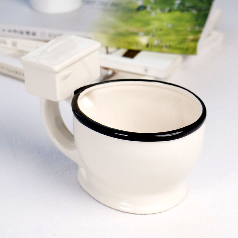 Creative Toilet Mug Ceramic Coffee Mugs with Handgrip. - mugswithamessage