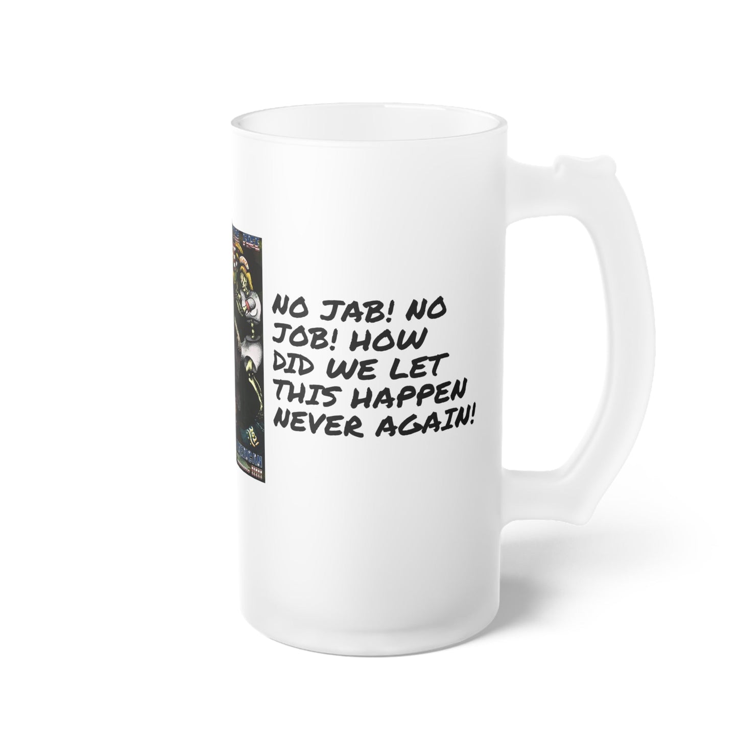 Frosted Glass Beer Mug - mugswithamessage