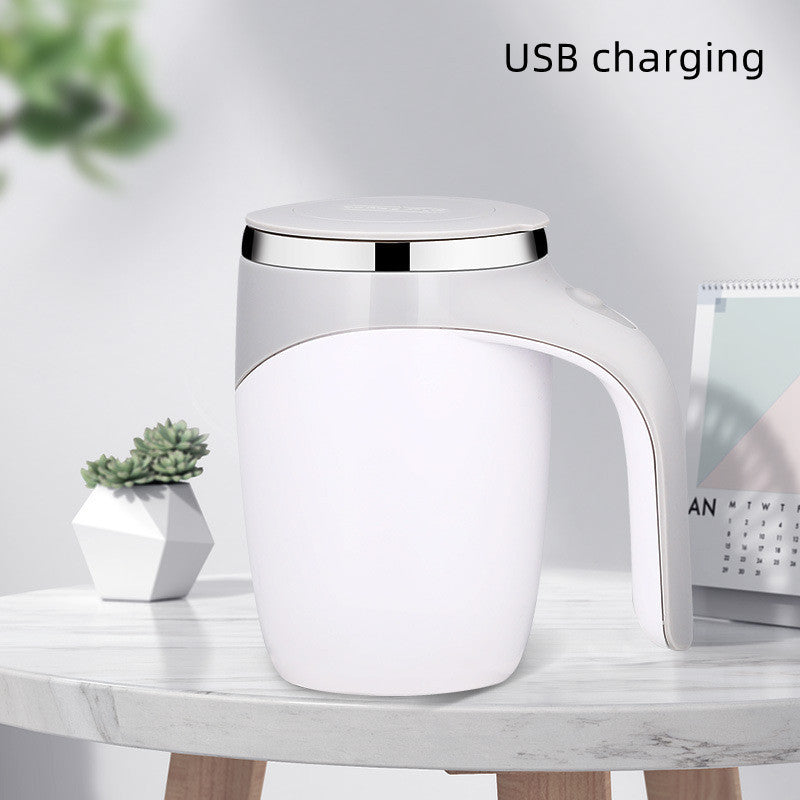 Automatic Stirring Coffee Cup  removable Magnetic stirring center for cleaning USB charging - mugswithamessage