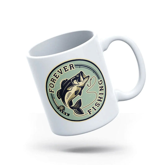 Forever Fishing Coffee Mug - mugswithamessage