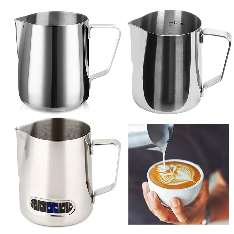 Coffee Latte Milk Frothing Jug - mugswithamessage