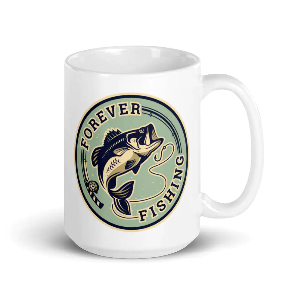 Forever Fishing Coffee Mug - mugswithamessage