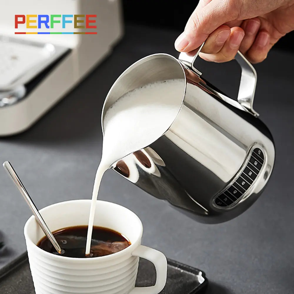 Coffee Latte Milk Frothing Jug - mugswithamessage