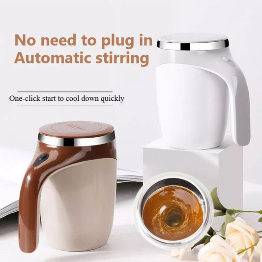 Automatic Stirring Coffee Cup  removable Magnetic stirring center for cleaning USB charging - mugswithamessage