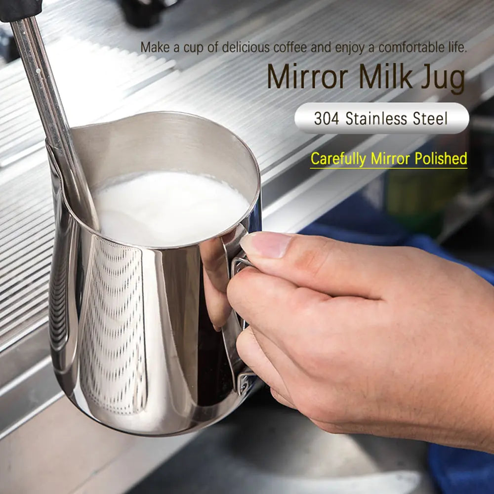 Coffee Latte Milk Frothing Jug - mugswithamessage