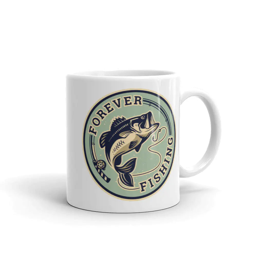 Forever Fishing Coffee Mug - mugswithamessage